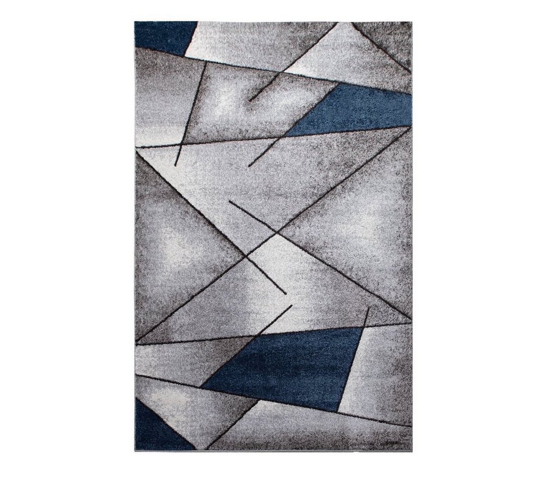 oKu-Tex Teppich Kurzflorteppich, modern, geometrisches Muster, Wohnzimmerteppich, rechteickig, Höhe: 11 mm, Teppich Wohnzimmer, Designteppich, meliert, weicher  – Bild 5 von 5