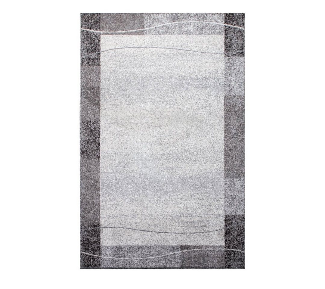 oKu-Tex Teppich Kurzflorteppich, modern, geometrisches Muster, Wohnzimmerteppich, rechteickig, Höhe: 11 mm, Teppich Wohnzimmer, Designteppich, meliert, weicher  – Bild 5 von 5