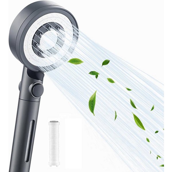 OKWISH Handbrause Duschkopf Sparduschkopf Regendusche Brausekopf Duschbrause, (nur Kopf ohne Schlauch, 1-tlg., Wassersparend Hochdruck Druckerhöhende), 5 Strahl