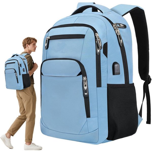 OKWISH Laptoprucksack Laptop Rucksäcke Schulrucksack Wasserbeständig Laptoptasche (Uni Tasche Businessrucksack Sportrucksack, Anti-Diebstahl, Backpack mit Lapto