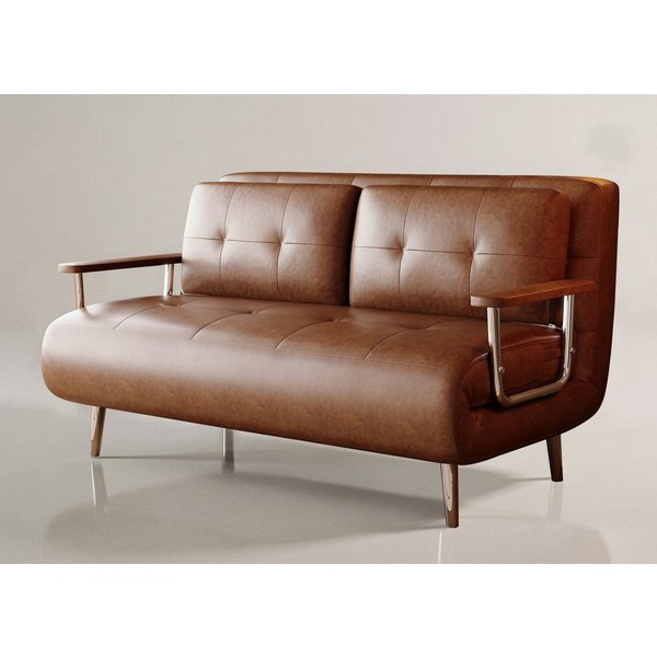 oleyluckidea Schlafsofa modernes schlafcouch Sofa mit Schlaffunktion und Metallfüßen, Zum Bett umwandelbar