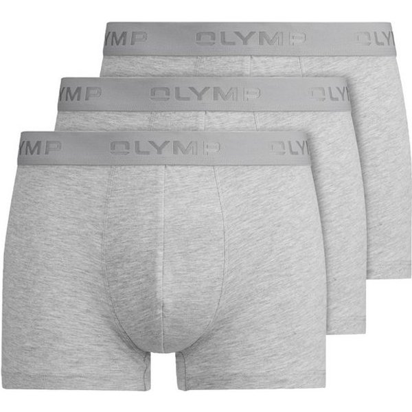 OLYMP Boxershorts (Packung, 3-St., 3er) mit Logodruck am Bund