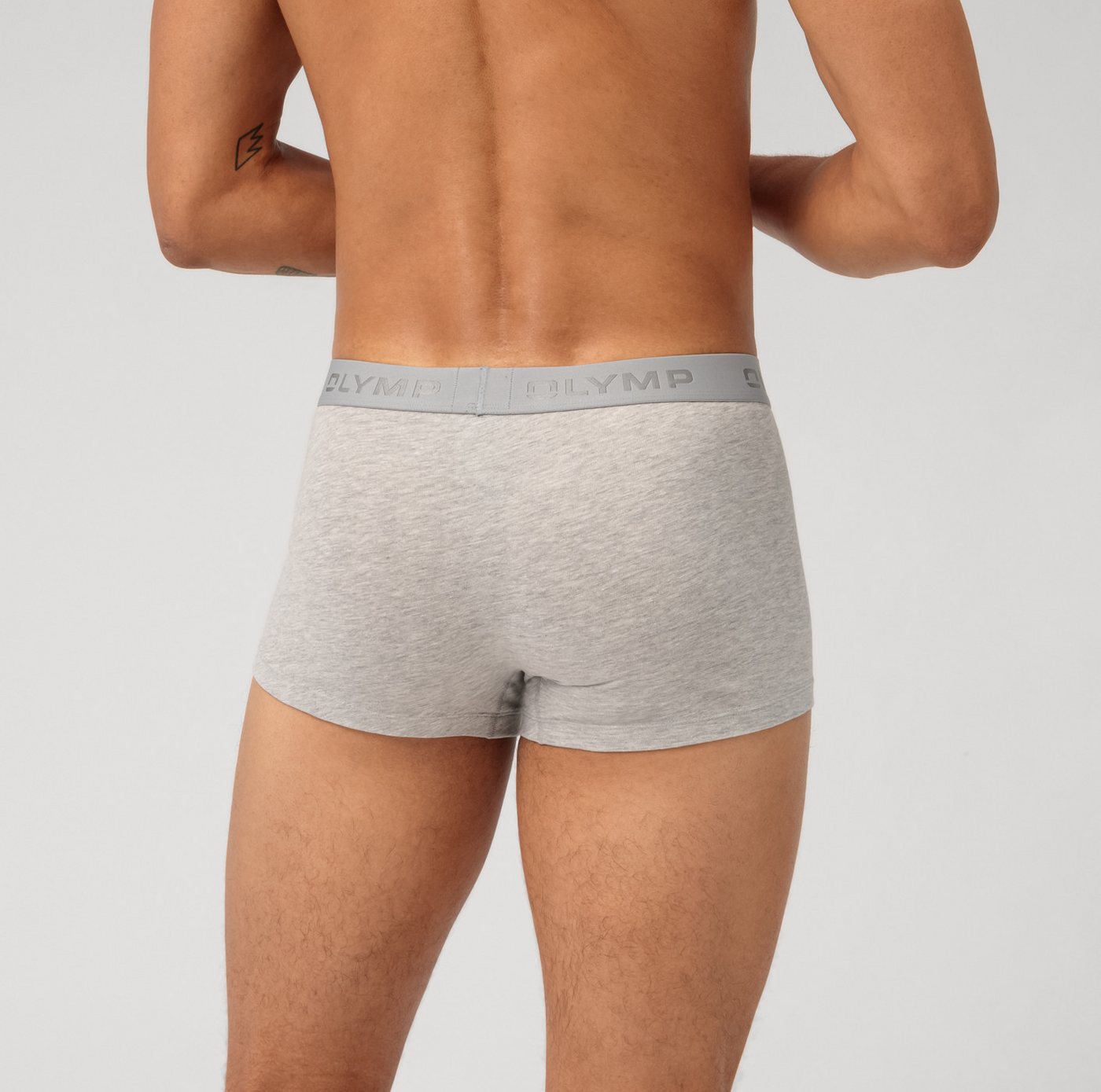 OLYMP Boxershorts (Packung, 3-St., 3er) mit Logodruck am Bund – Bild 3 von 4