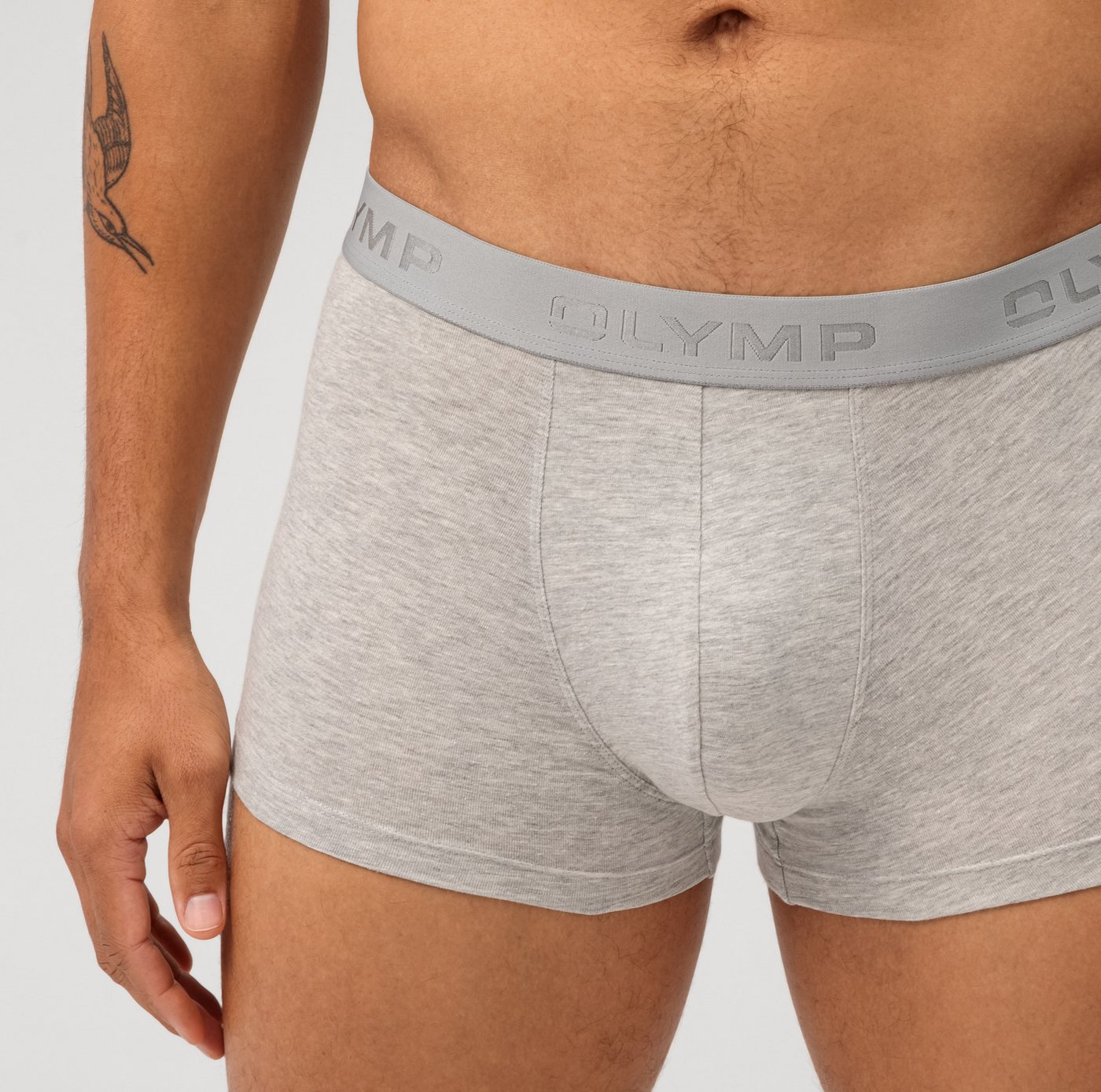 OLYMP Boxershorts (Packung, 3-St., 3er) mit Logodruck am Bund – Bild 4 von 4