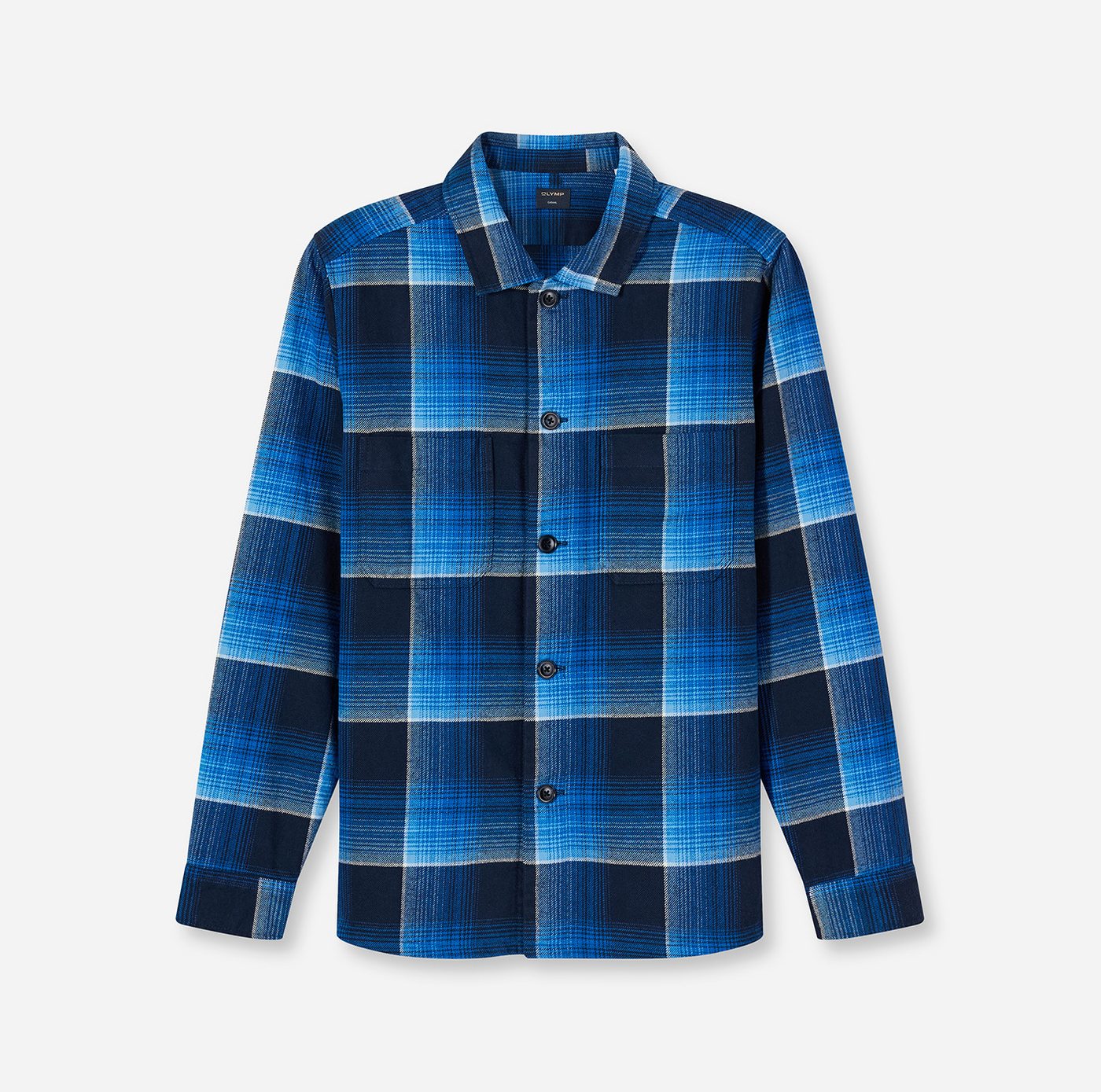 OLYMP Hemdjacke Overshirt, pflegeleicht, Karomuster – Bild 2 von 5
