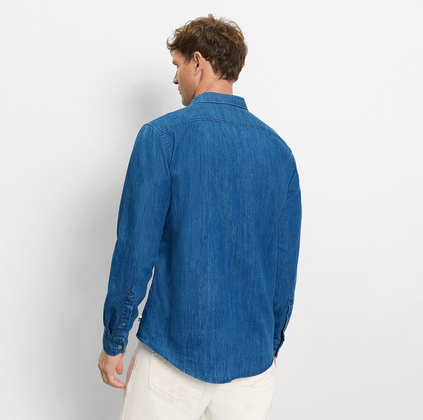 OLYMP Jeanshemd Casual im Denim-Look, Kentkragen – Bild 2 von 5
