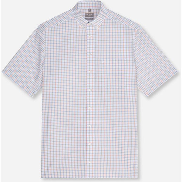 OLYMP Kurzarmhemd Luxor Businesshemd, comfort fit, Button-down-Kragen