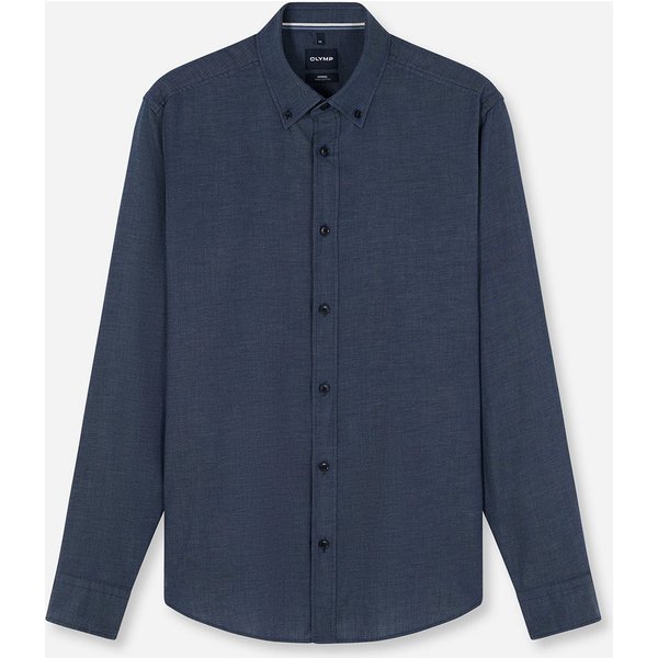 OLYMP Langarmhemd Casual Button-down-Kragen, regular fit