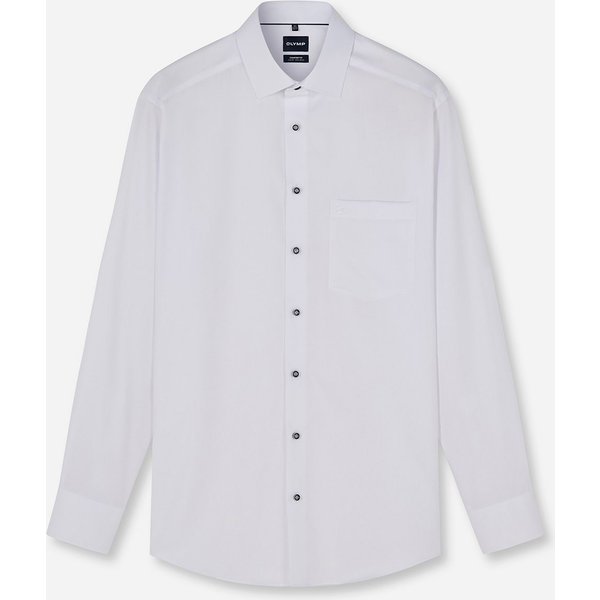OLYMP Langarmhemd Luxor Businesshemd, New-Kentkragen, Comfort Fit