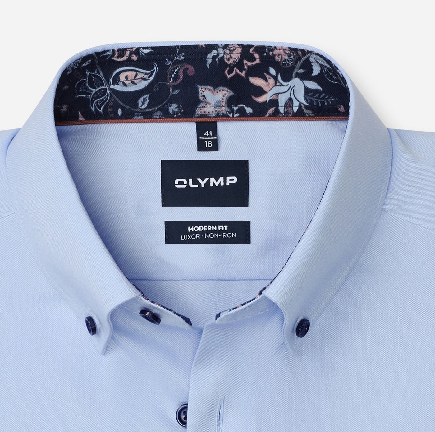 OLYMP Langarmhemd Luxor Businesshemd, Button-down-Kragen, Modern Fit – Bild 4 von 5