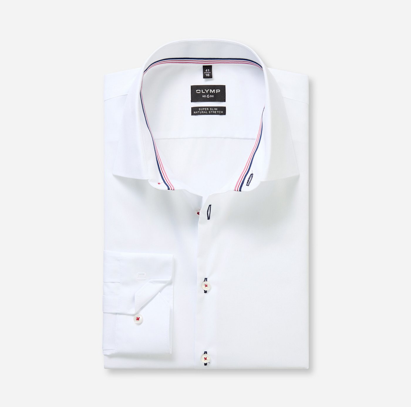 OLYMP Langarmhemd No 6 six super slim, Kentkragen, Businesshemd – Bild 5 von 5