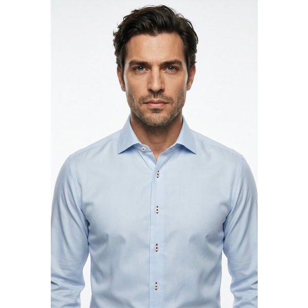OLYMP Langarmhemd No 6 six super slim, Kentkragen, Businesshemd