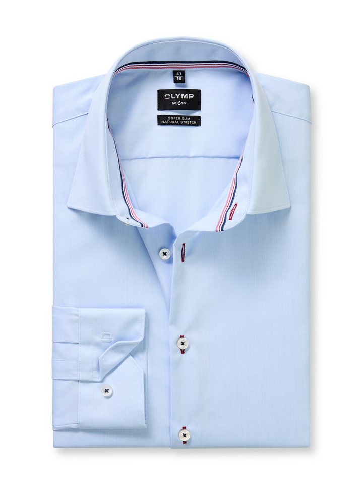 OLYMP Langarmhemd No 6 six super slim, Kentkragen, Businesshemd – Bild 5 von 5