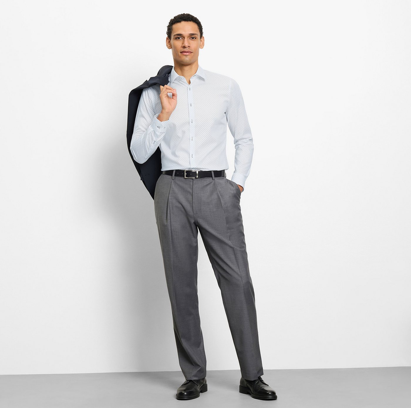 OLYMP Langarmhemd No. Six Businesshemd, super slim, Kentkragen – Bild 5 von 5