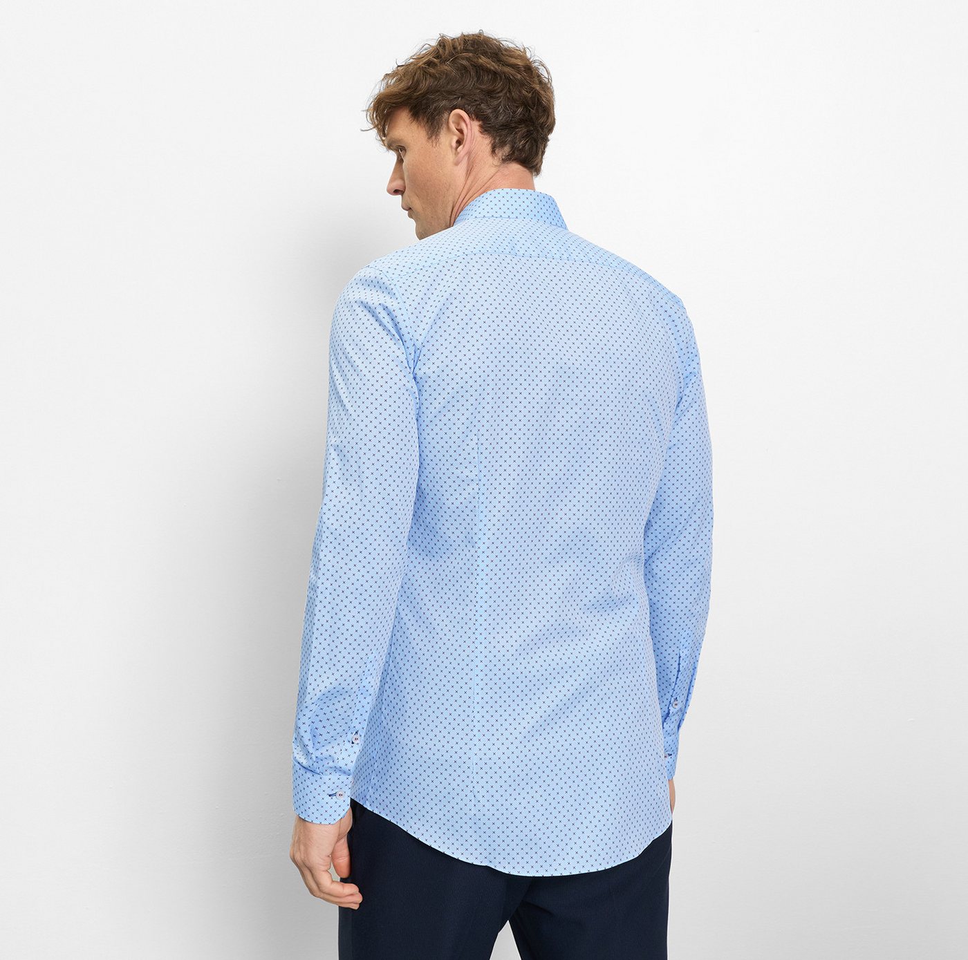 OLYMP Langarmhemd No. Six Businesshemd, super slim, Kentkragen – Bild 3 von 5