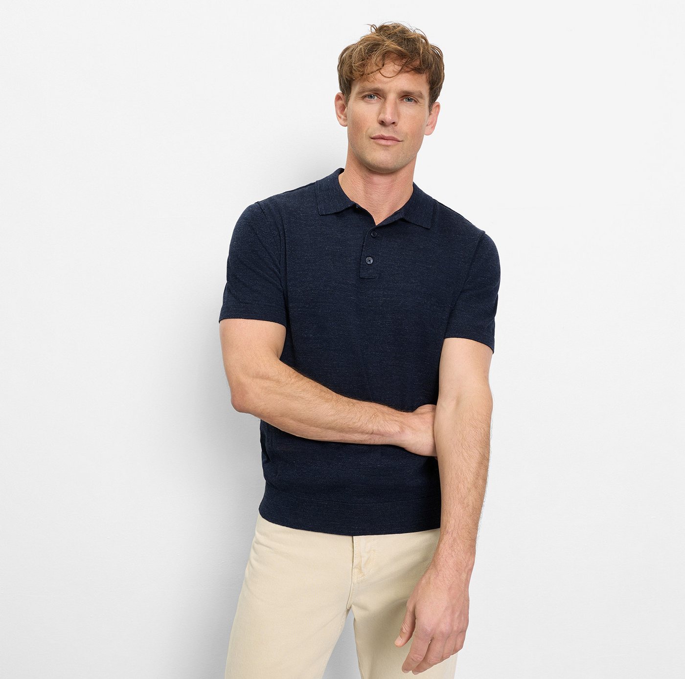 OLYMP Poloshirt Strick Casual mit Knopfleiste, regular fit – Bild 2 von 5