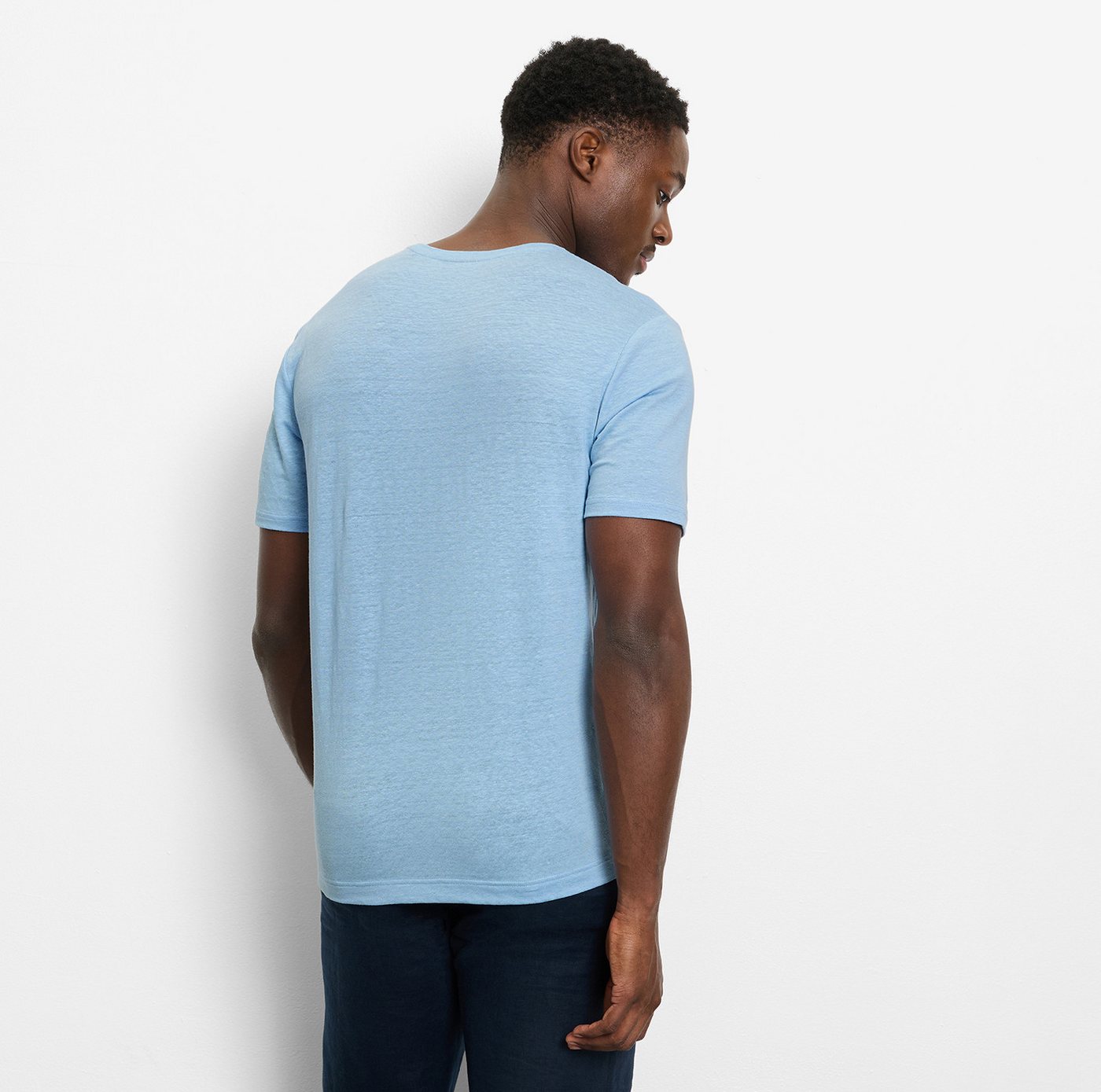 OLYMP Rundhalsshirt aus Leinen – Bild 3 von 5