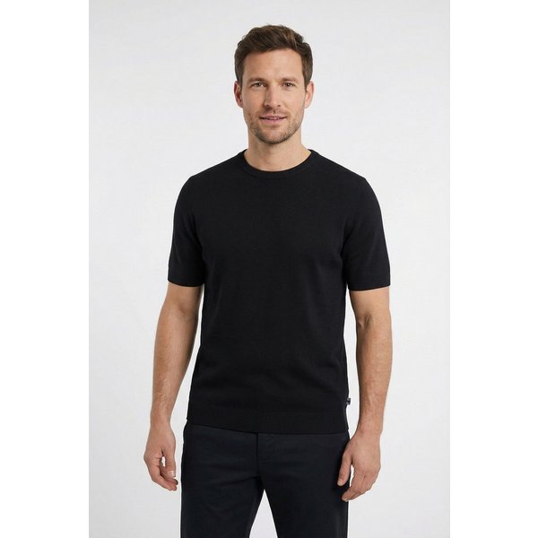 OLYMP T-Shirt Rundhals, Strick, normale Passform