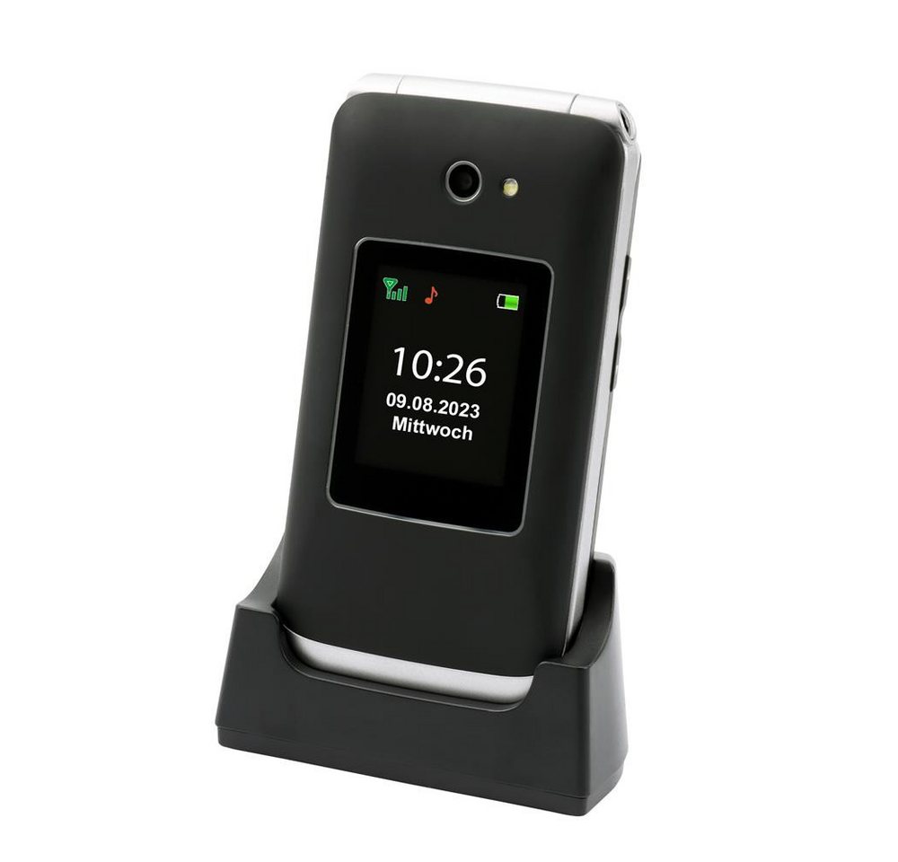 OLYMPIA OFFICE VITUS 4G Klapphandy (Bluetooth, Seniorenhandy, große Tasten, schwarz) – Bild 3 von 5