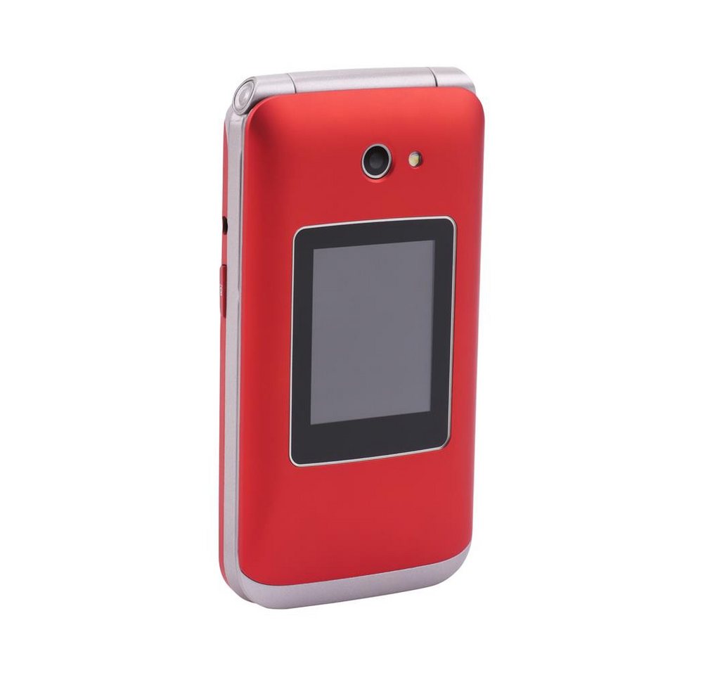 OLYMPIA OFFICE VITUS 4G Klapphandy (Bluetooth, Seniorenhandy, große Tasten, rot) – Bild 3 von 5