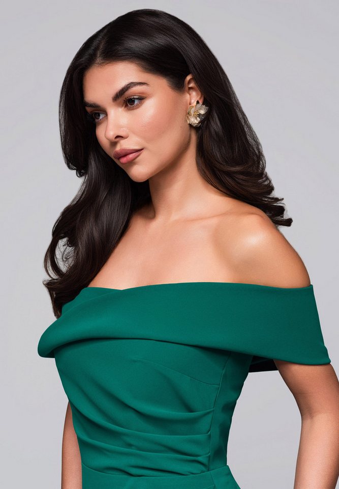 OMBRE Abendkleid Abendkleid mit Carmen-Ausschnitt – Bild 3 von 5