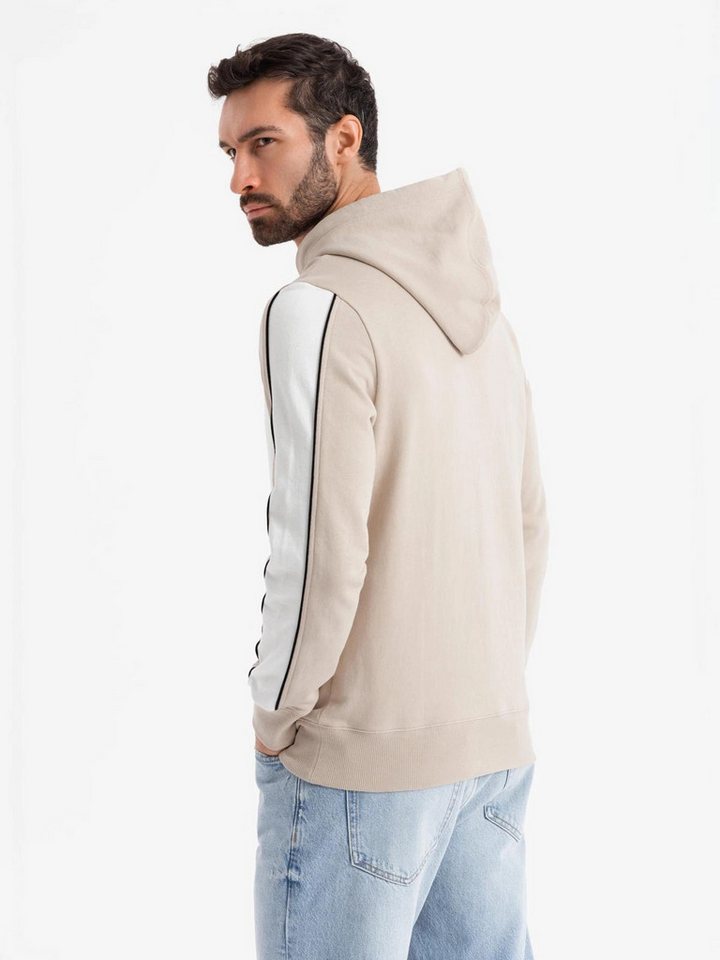 OMBRE Kapuzenshirt Kapuzenpulli aus Baumwolle mit kontrastierenden Details – Bild 5 von 5