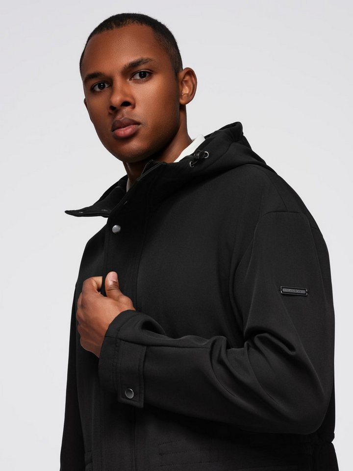 OMBRE Parka Herrenparka mit Fleecefutter und Taillenregulierung rückseitiger Schlitz – Bild 2 von 5