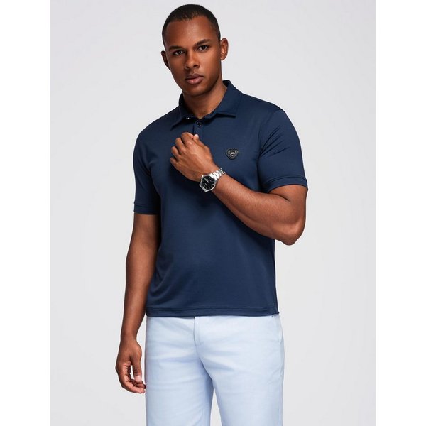OMBRE Poloshirt Polohemd aus elastischem Stoff