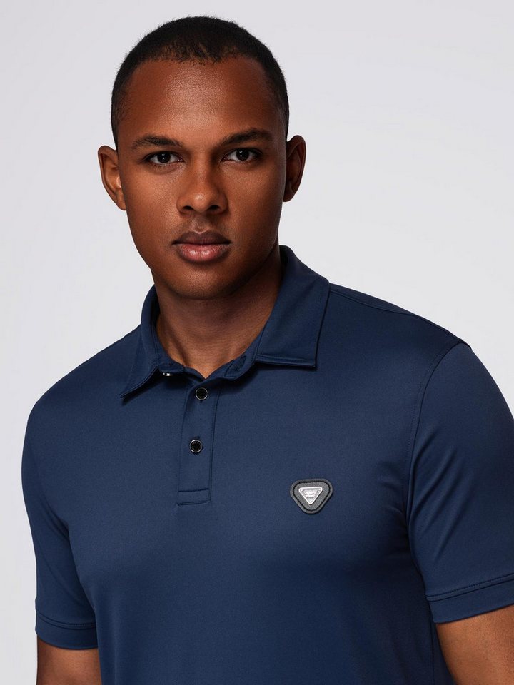 OMBRE Poloshirt Polohemd aus elastischem Stoff – Bild 2 von 5