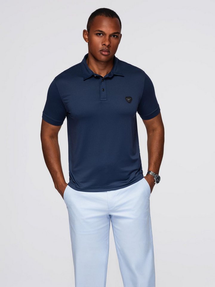 OMBRE Poloshirt Polohemd aus elastischem Stoff – Bild 3 von 5