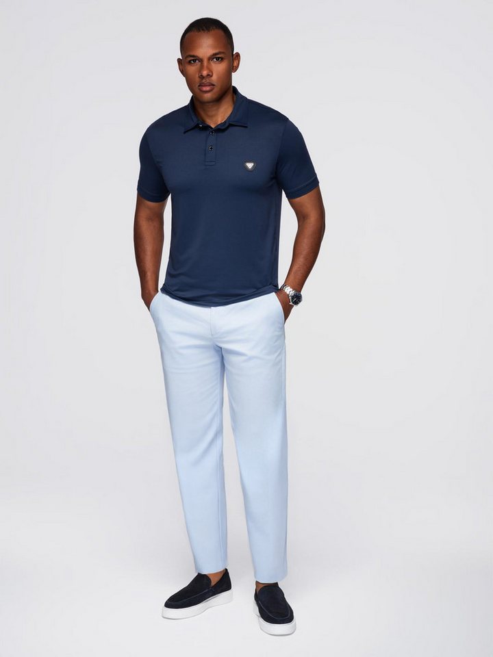 OMBRE Poloshirt Polohemd aus elastischem Stoff – Bild 4 von 5