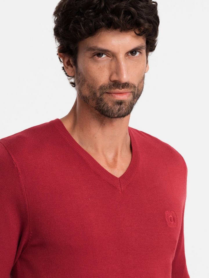 OMBRE V-Ausschnitt-Pullover Eleganter Herrenpullover mit V-Ausschnitt – Bild 2 von 5