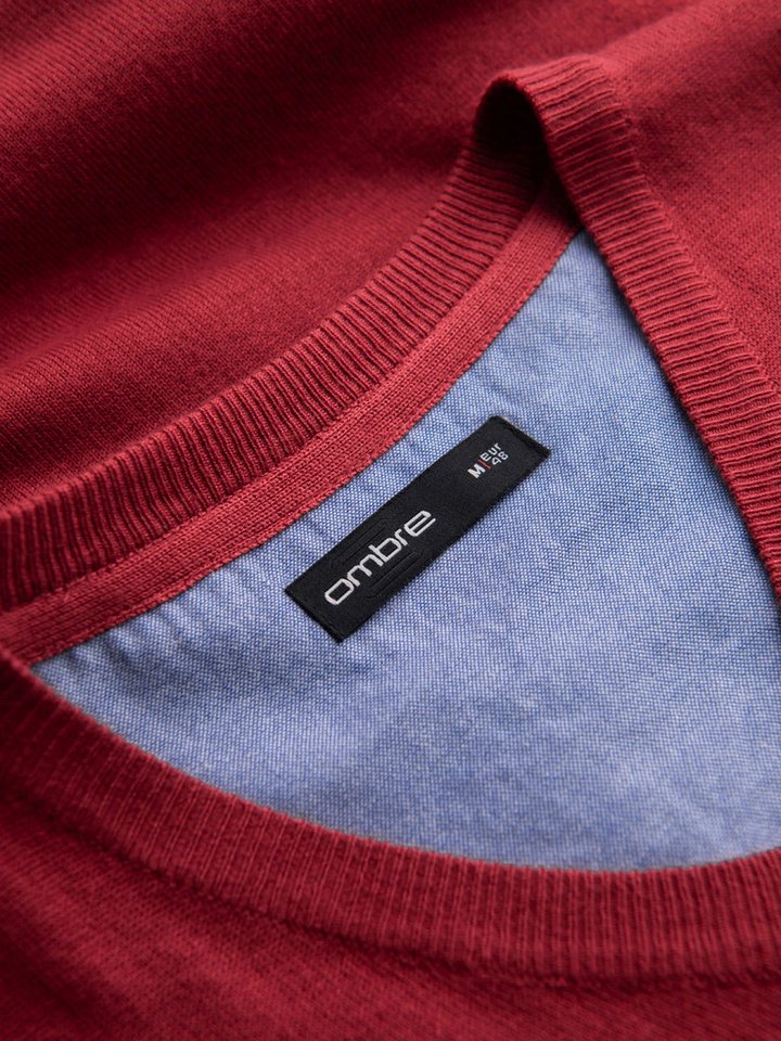 OMBRE V-Ausschnitt-Pullover Eleganter Herrenpullover mit V-Ausschnitt – Bild 5 von 5