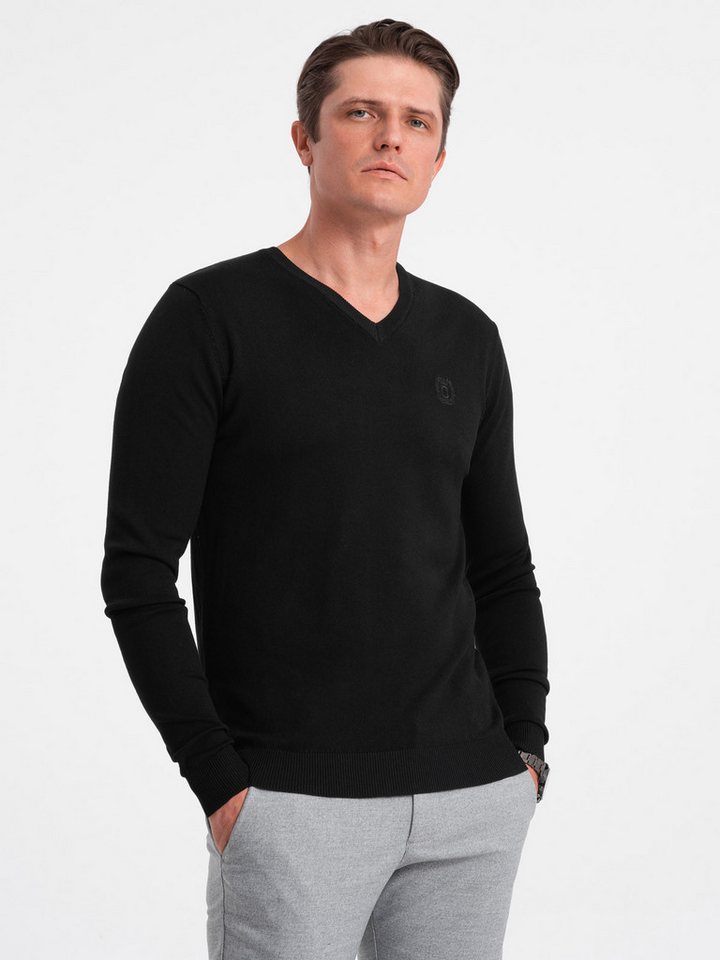 OMBRE V-Ausschnitt-Pullover Eleganter Herrenpullover mit V-Ausschnitt – Bild 2 von 5