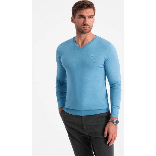 OMBRE V-Ausschnitt-Pullover Eleganter Herrenpullover mit V-Ausschnitt