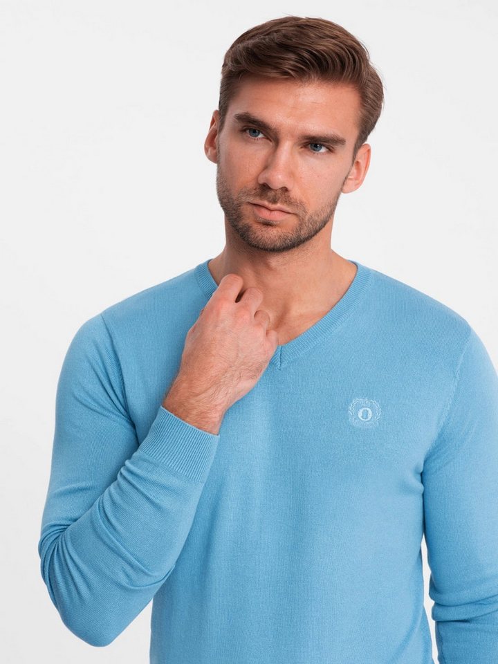 OMBRE V-Ausschnitt-Pullover Eleganter Herrenpullover mit V-Ausschnitt – Bild 2 von 5