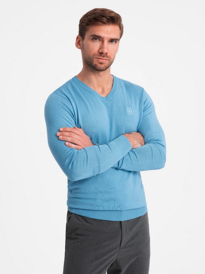 OMBRE V-Ausschnitt-Pullover Eleganter Herrenpullover mit V-Ausschnitt – Bild 3 von 5
