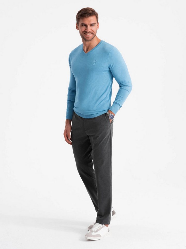 OMBRE V-Ausschnitt-Pullover Eleganter Herrenpullover mit V-Ausschnitt – Bild 4 von 5
