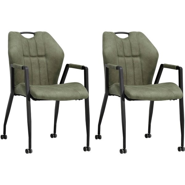 OMG Design Armlehnstuhl Point (Set, 2 St), Esszimmerstuhl mit Rollen, Bürostuhl