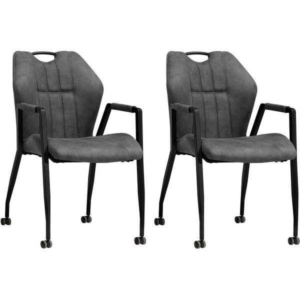 OMG Design Armlehnstuhl Point (Set, 2 St), Esszimmerstuhl mit Rollen, Bürostuhl