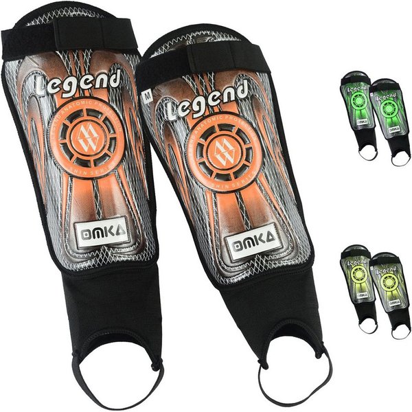 OMKA Fußball Schienbeinschoner OK400, Shinguard Schienbeinschoner Fußball-Schützer