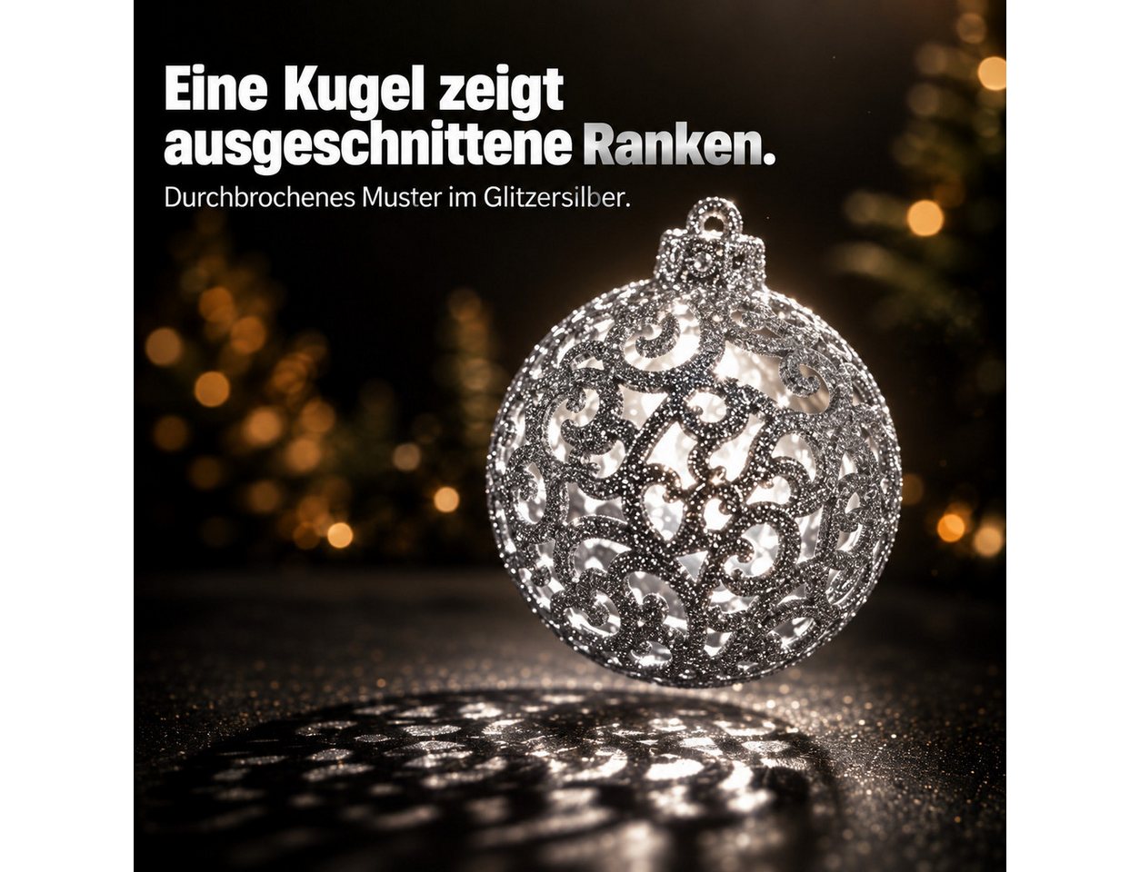 Onbest Weihnachtsbaumkugel Weihnachtskugeln 128-teiliges Set PLUS 5x Karten & 1x Baumspitze, in 3 Größen, 3 Designs, Weihnachtsschmuck Weihnachtsdeko – Bild 5 von 5