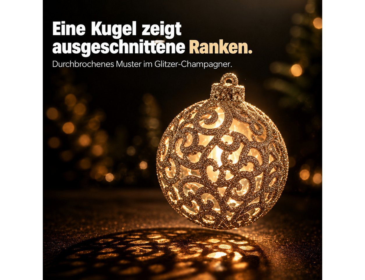 Onbest Weihnachtsbaumkugel Weihnachtskugeln 128-teiliges Set PLUS 5x Karten & 1x Baumspitze, in 3 Größen, 3 Designs, Weihnachtsschmuck Weihnachtsdeko – Bild 5 von 5