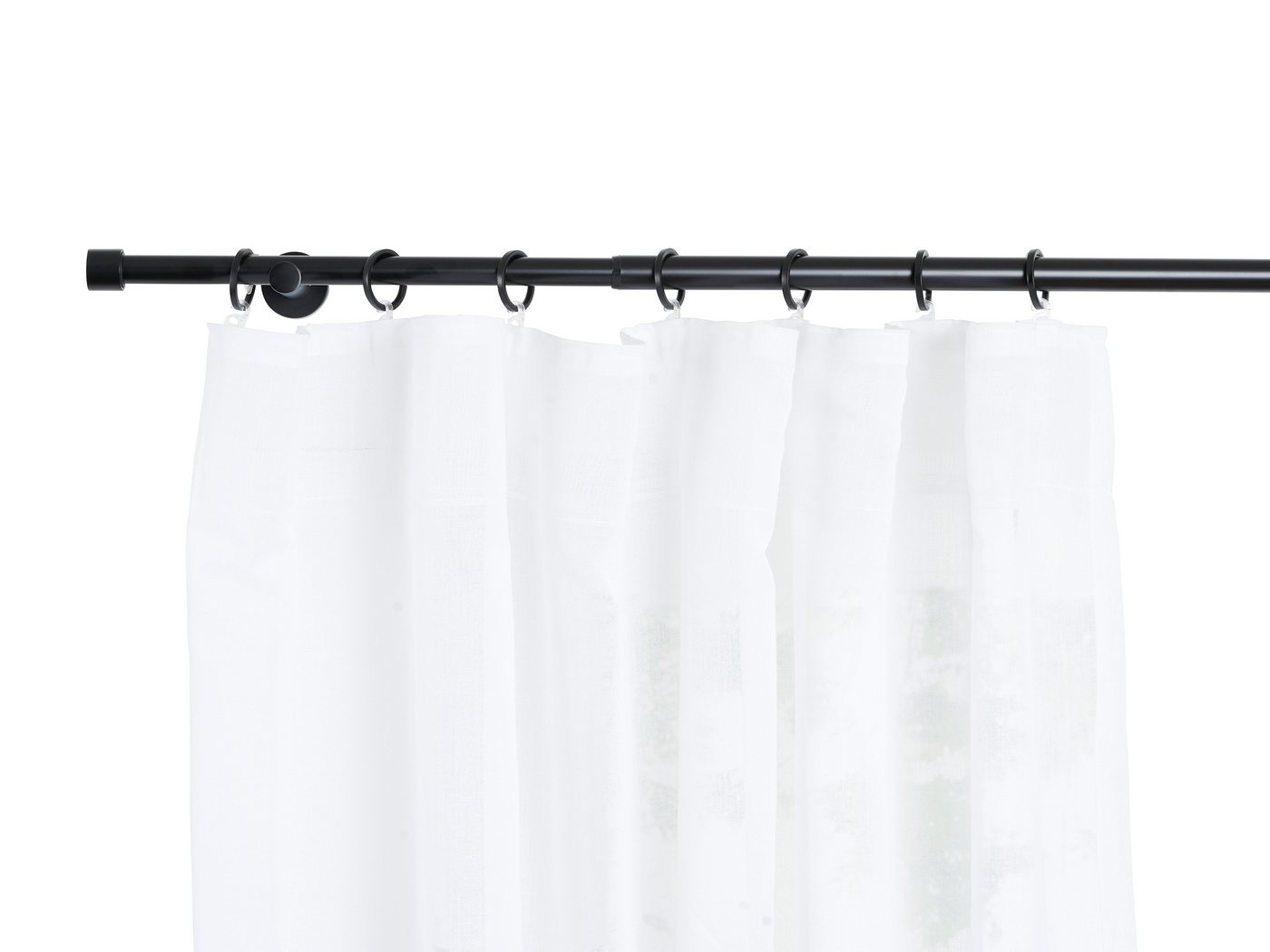 ondeco Gardinenstange Teleskopgarnitur Trendy, Ø 19 mm, 1-läufig, ausziehbar, Bohren, verschraubt – Bild 3 von 5