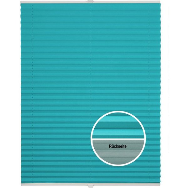 ondeco Plissee Basic Thermo, ohne Bohren, verspannt, Klemmträger mit Feststellschraube