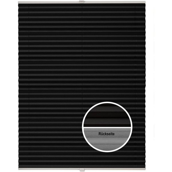 ondeco Plissee Basic Thermo, ohne Bohren, verspannt, Klemmträger mit Feststellschraube