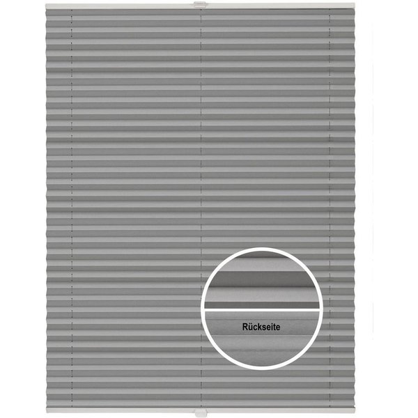 ondeco Plissee Basic Thermo, ohne Bohren, verspannt, Klemmträger mit Feststellschraube