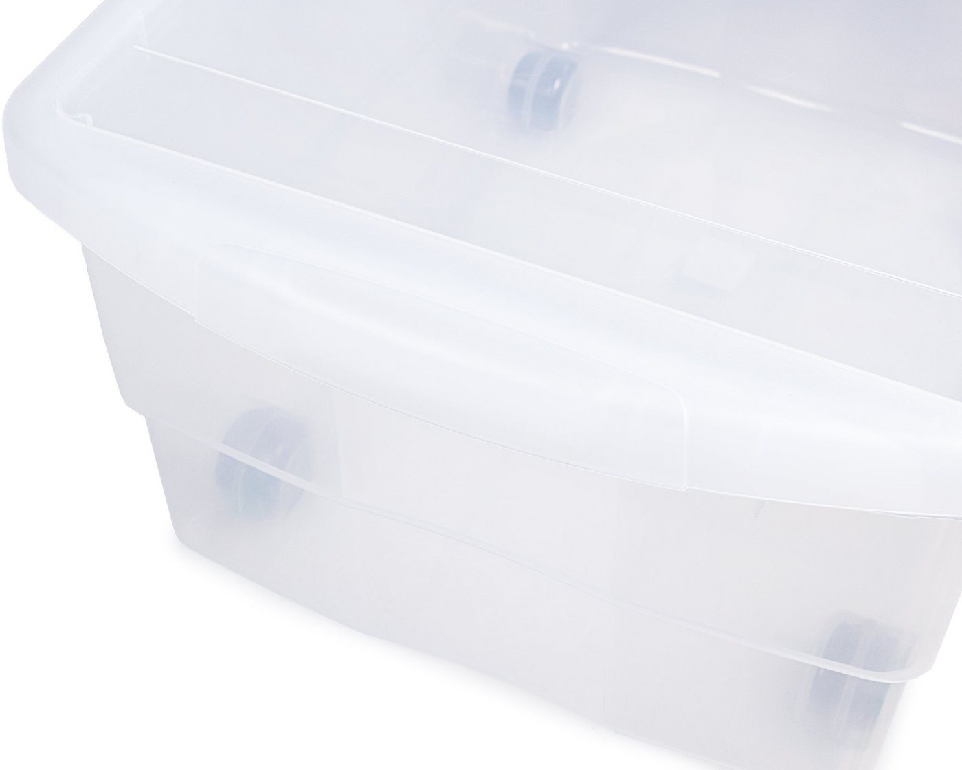 ONDIS24 Aufbewahrungsbox Kunststoffbox, Rollbox, Spielzeugkiste, Aufbewahrungsbox, mit Deckel und Rollen, stapelbar – Bild 5 von 5