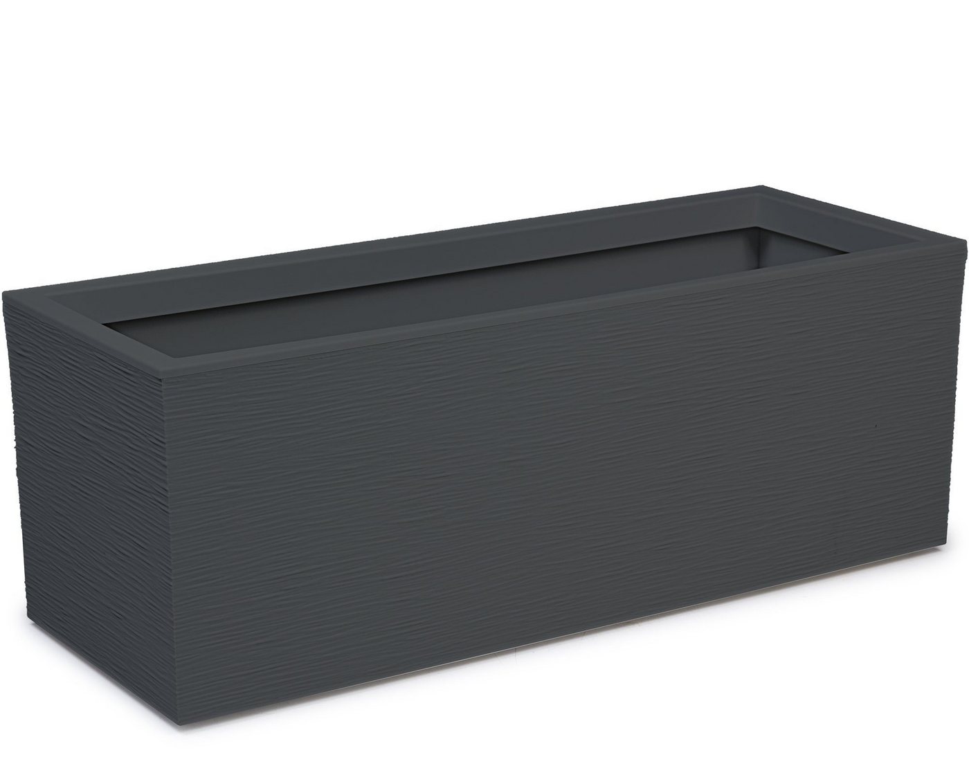 ONDIS24 Blumenkasten Graphit (2 St), 79.5 x 29.5 x 29.5 (H) cm, Pflanzvolumen ca. 57 Liter – Bild 3 von 5