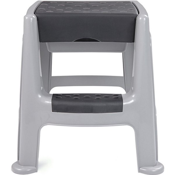 ONDIS24 Hocker Sitzhocker mit Trittleiter und Staufach bis 150 kg Aufstiegshilfe, 150 kg